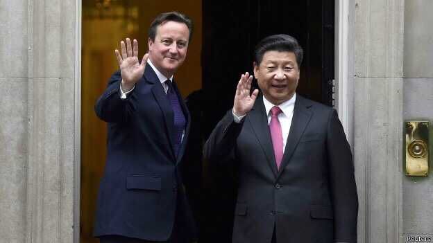國家主席習近平同英國首相卡梅倫舉行會談