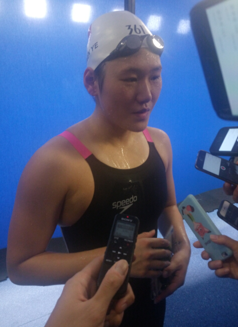 葉詩文:正慢慢克服比賽恐懼 不會離開游泳