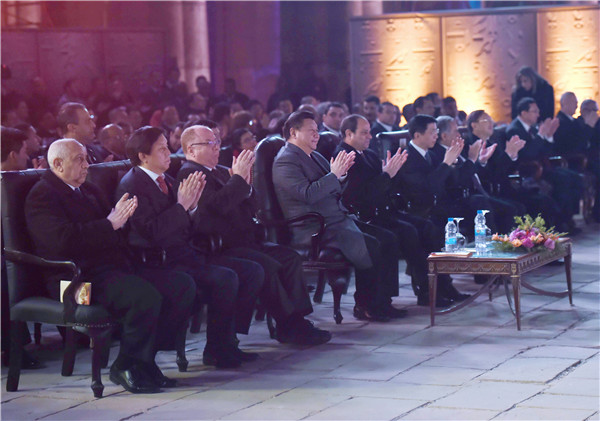 習近平和埃及總統(tǒng)塞西共同出席中埃建交60周年慶祝活動暨2016中埃文化年開幕式