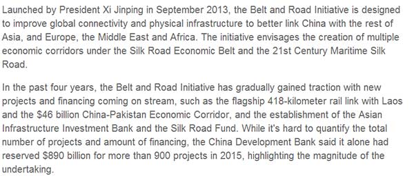 【老外談】“一帶一路”將為沿線國家經(jīng)濟增長提供有效支撐