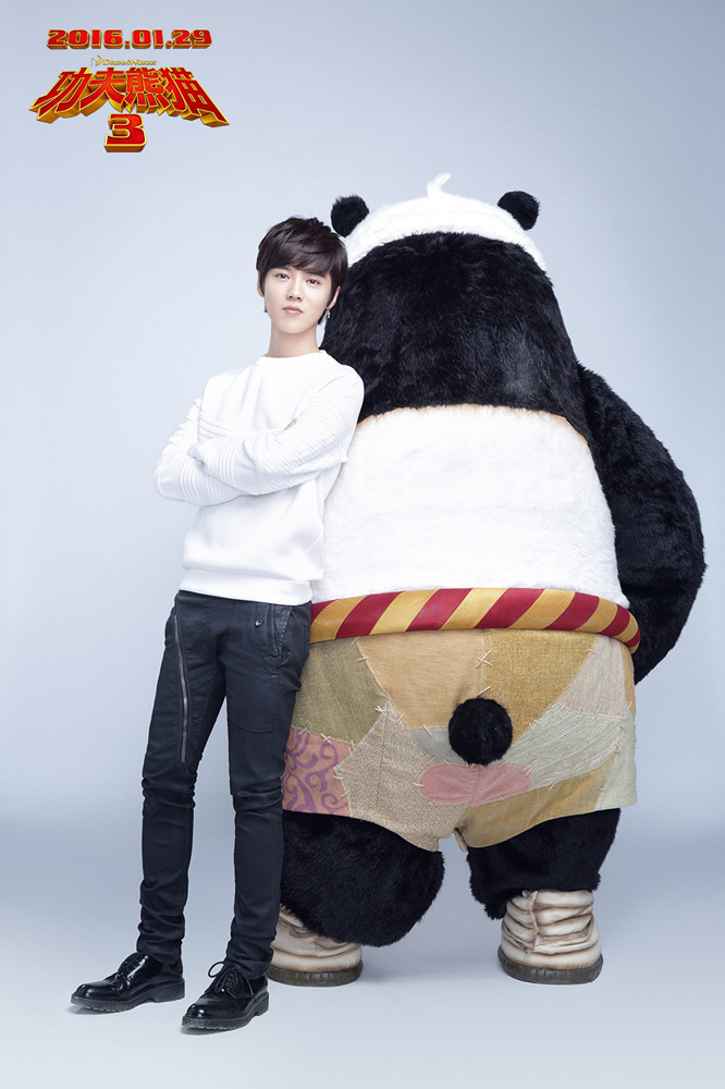 鹿晗獻唱《功夫熊貓3》推廣曲 攜手24億導演許誠毅萌翻宇宙