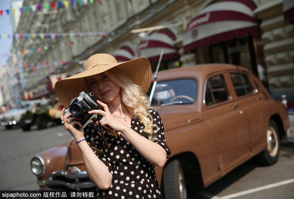 稀有古董車大集結 莫斯科舉行復古車游行