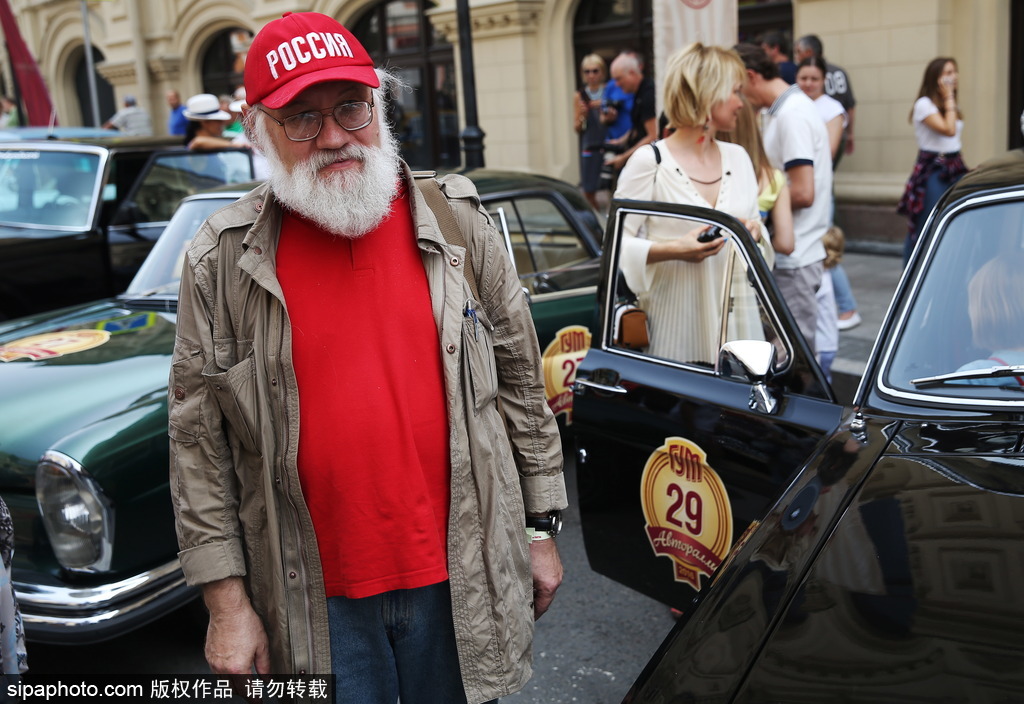稀有古董車大集結 莫斯科舉行復古車游行