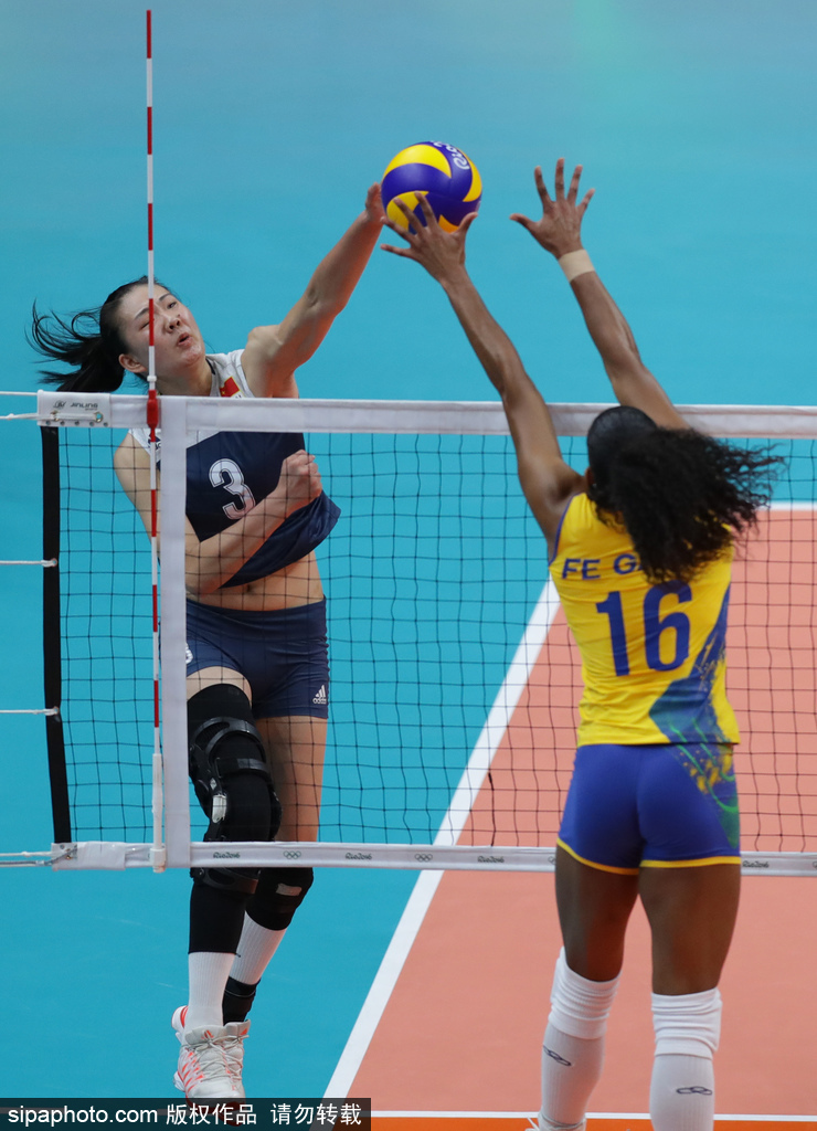 里約奧運會第11日：女子排球1/4決賽 巴西VS中國