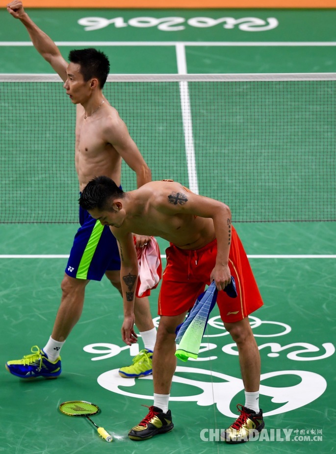 里約奧運會羽毛球男子單打半決賽上演“林李大戰” 林丹惜敗無緣金牌決賽（組圖）