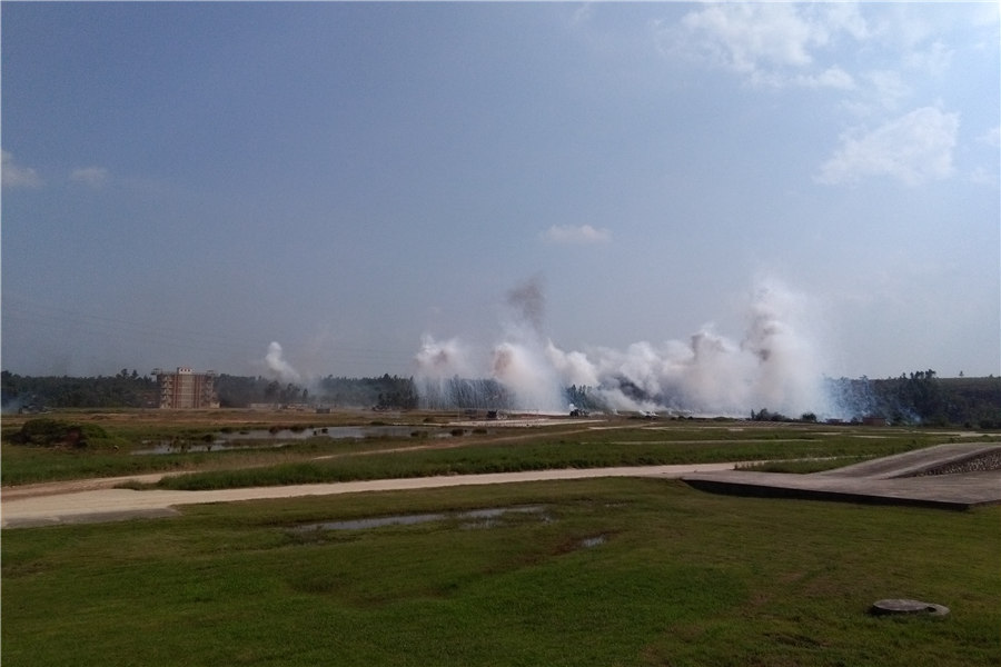 中俄海軍陸戰(zhàn)隊進行島礁攻防演練