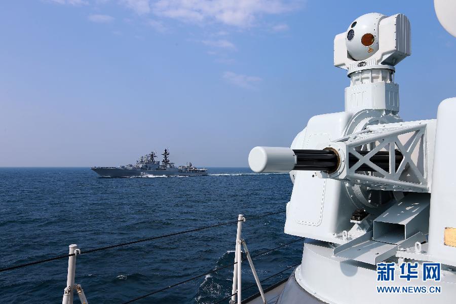 中俄“海上聯合—2016”軍事演習舉行海上聯合行動演練