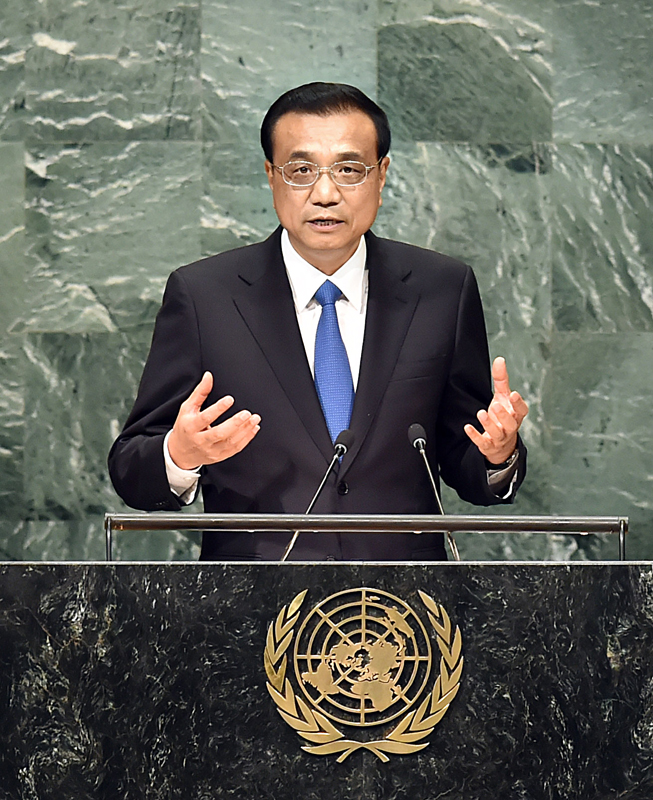 聯(lián)大“首秀”壓軸戲:李克強在聯(lián)大一般性辯論發(fā)表講話