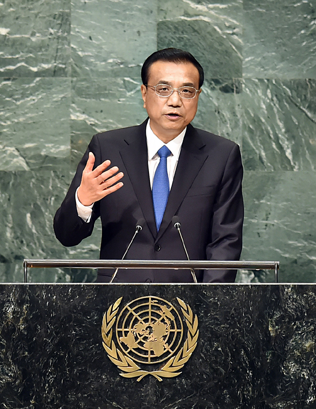 聯(lián)大“首秀”壓軸戲:李克強在聯(lián)大一般性辯論發(fā)表講話