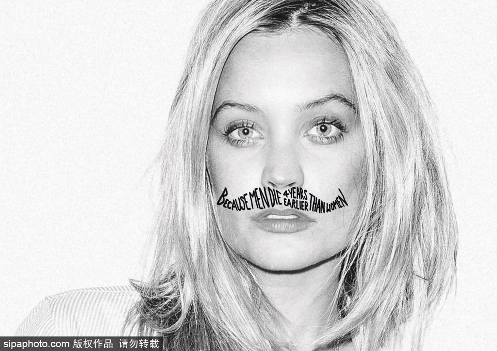 神奇的八字胡！英國慈善組織宣傳關(guān)愛男性健康