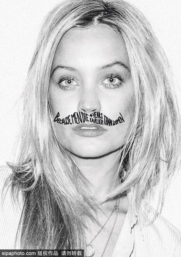 神奇的八字胡！英國(guó)慈善組織宣傳關(guān)愛男性健康