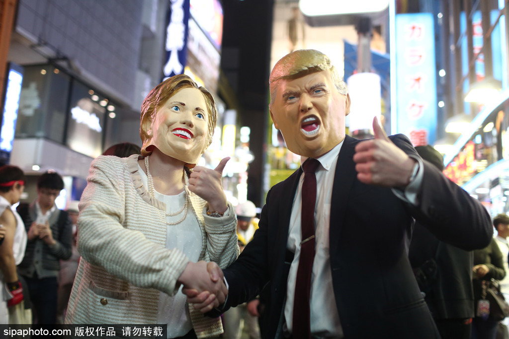 當(dāng)美國(guó)大選遇上萬(wàn)圣節(jié) 盤(pán)點(diǎn)節(jié)日期間的“特朗普希拉里”