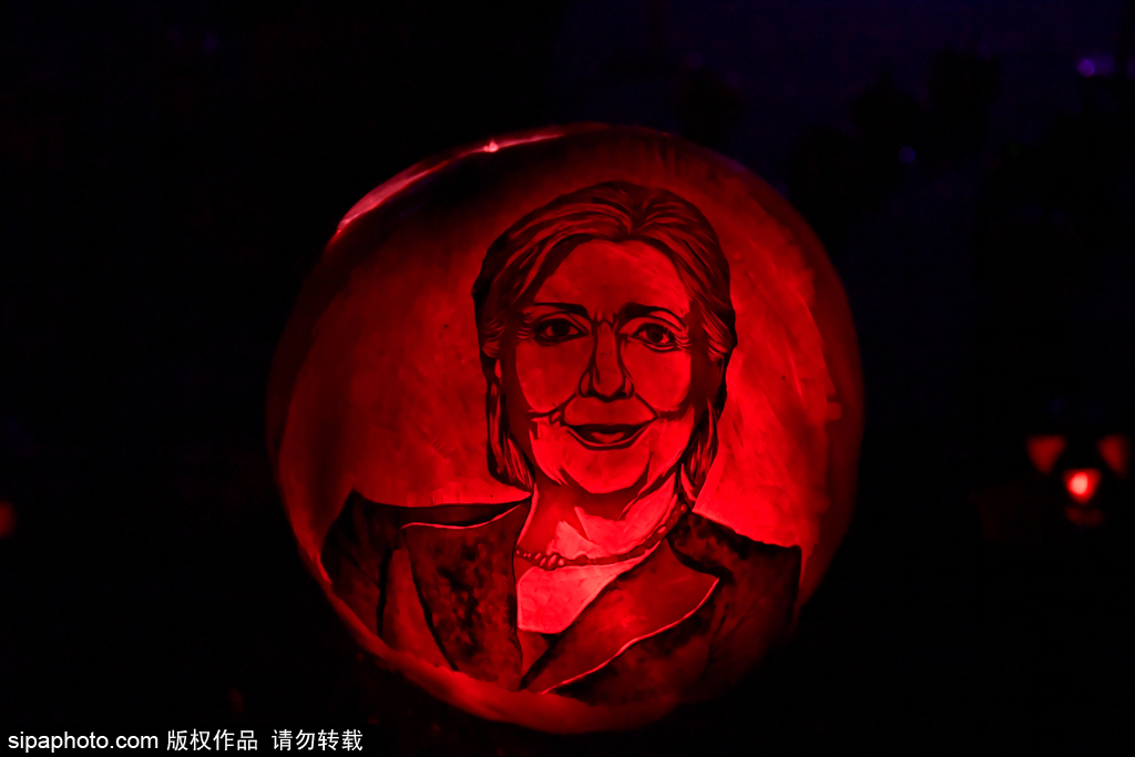 當美國大選遇上萬圣節 盤點節日期間的“特朗普希拉里”