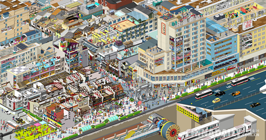 長沙建筑師耗時三年打造“手繪太平街” 喚起你的回憶了嗎？