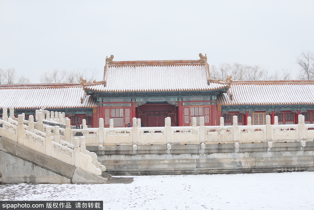 北京“鵝毛大雪”如約而至 故宮雪景美如畫(huà)