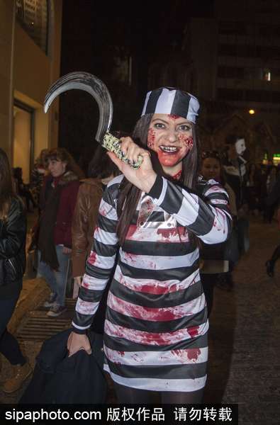 喪尸出籠！希臘雅典2017僵尸大游行血腥重口味（組圖）