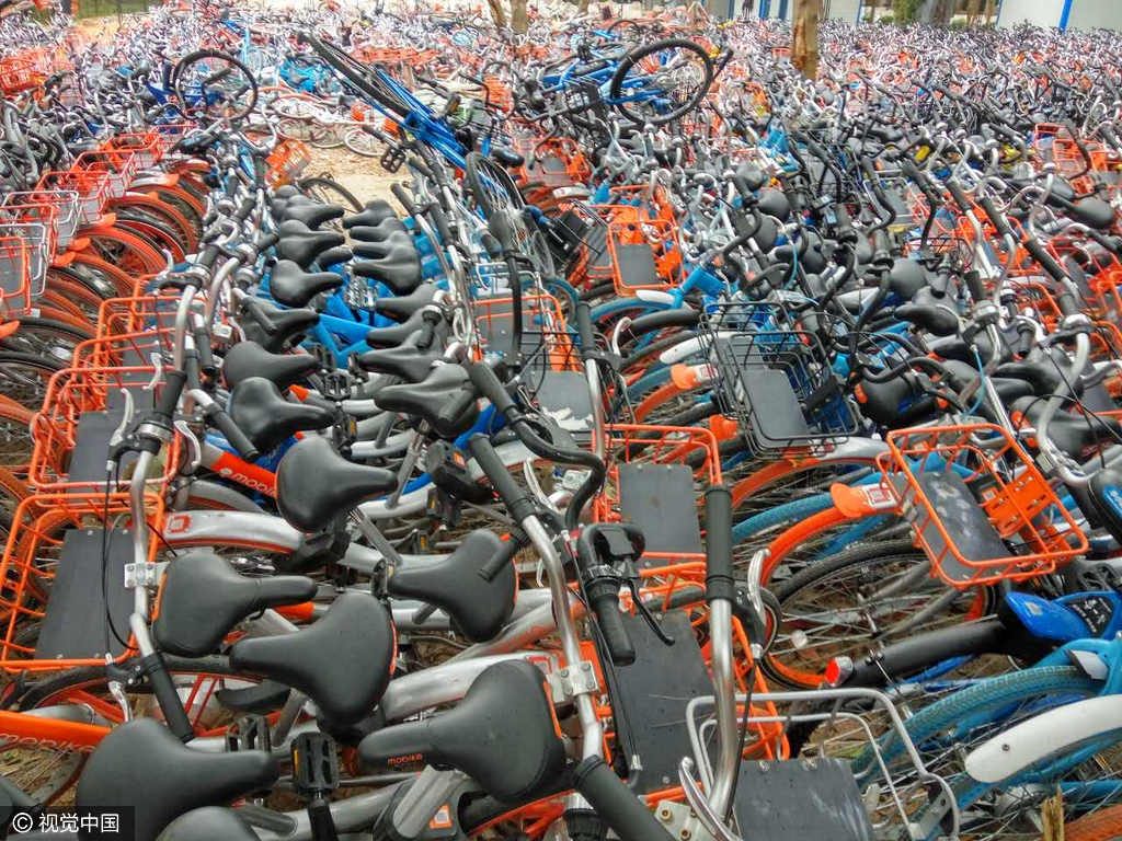 數(shù)百輛共享單車被扣 園區(qū)回應(yīng):已和運(yùn)營(yíng)方約談