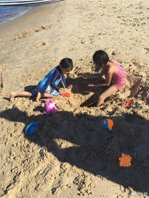 張庭曬幸福合影 三八節深情告白家人(圖)