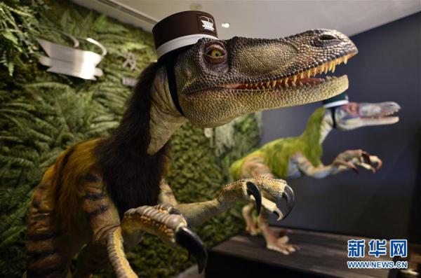 恐龍機器人是服務員！ 日本現“奇異賓館”（組圖）