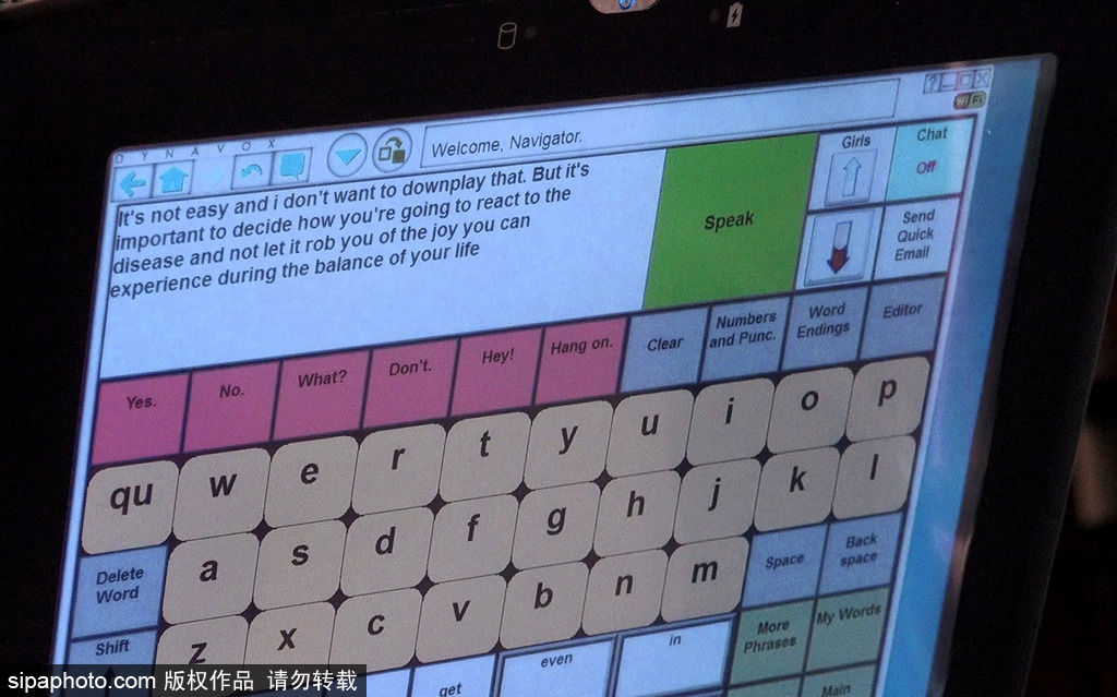 強(qiáng)悍黑科技 美國(guó)全身癱瘓女子僅靠眼睛完成寫(xiě)作