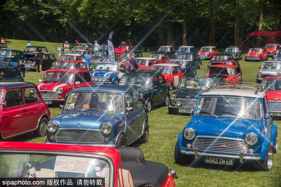 不老的經典 法國舉行迷你車集會充滿懷舊復古氣息