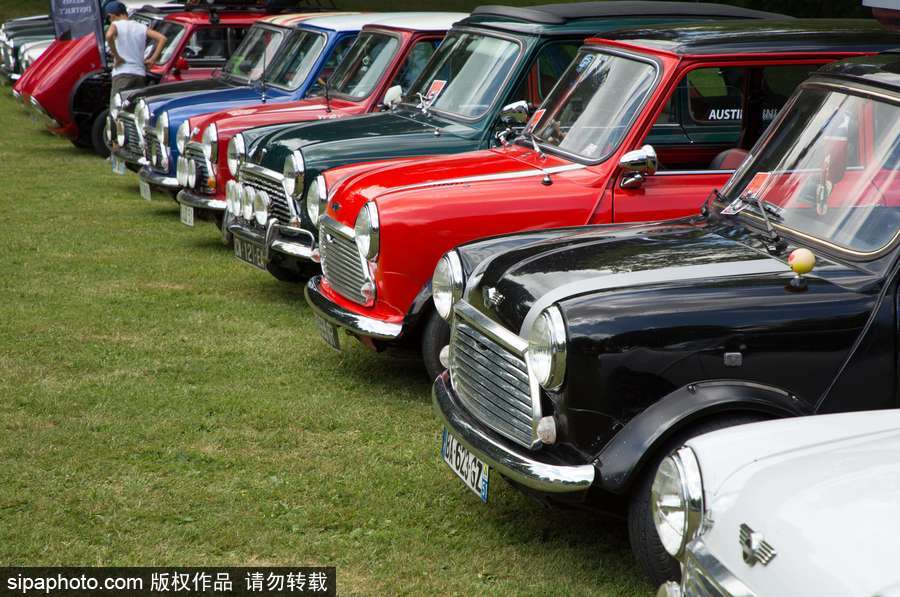 不老的經典 法國舉行迷你車集會充滿懷舊復古氣息