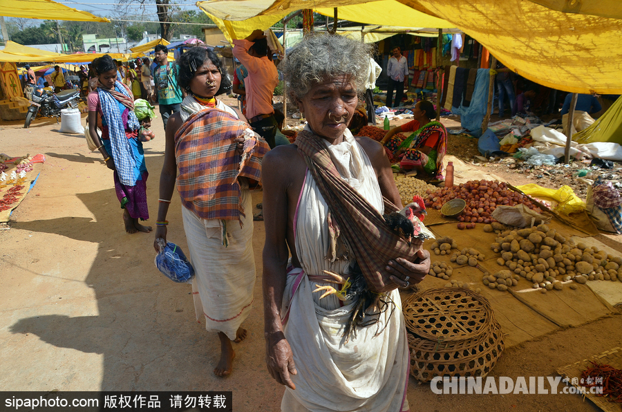 記錄印度奧里薩邦部落女性 婦女辛勤勞作