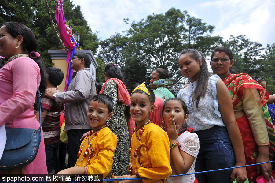 “節日之邦”的傳統節慶 尼泊爾歡慶克利須那降生節