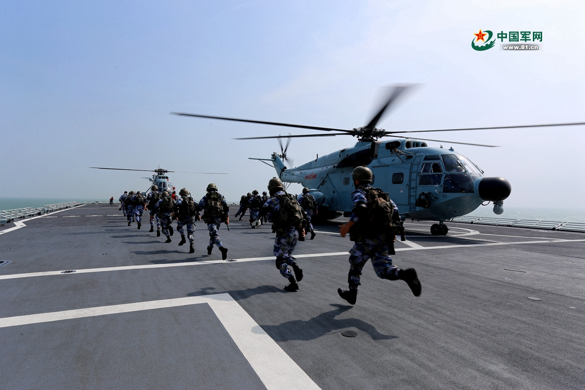 立體投送登陸 我海軍艦、機、艇協(xié)同出擊