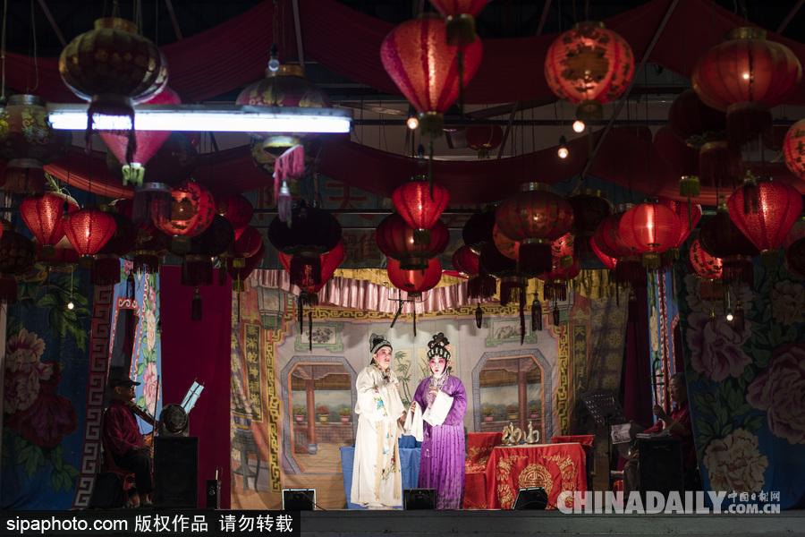 馬來西亞上演中國傳統戲劇表演 充滿濃郁中國風情