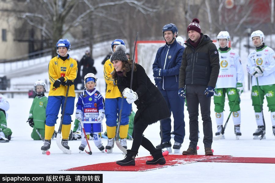 最強孕媽！凱特王妃身懷六甲打冰球