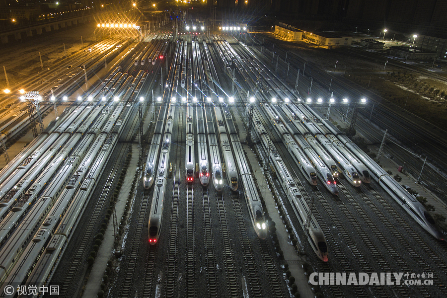 春運大幕開啟 動車組列車整裝待發