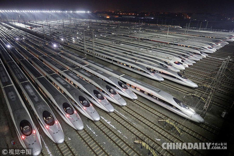 春運大幕開啟 動車組列車整裝待發
