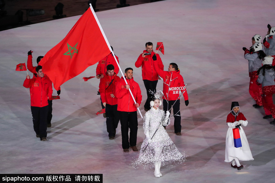 冰雪運動魅力無限！盤點平昌冬奧會開幕式上那些“特殊”參賽國