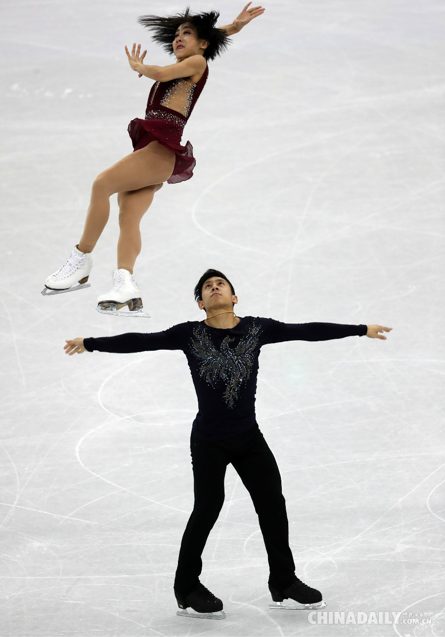 花樣滑冰雙人滑短節目：隋文靜/韓聰列第一