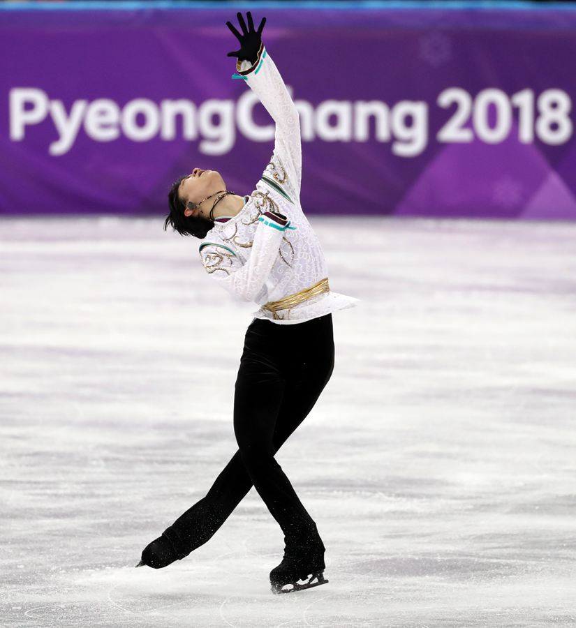 花滑男單自由滑金博洋獲第四名 日選手羽生結弦奪冠