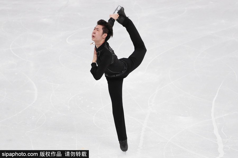 2018平昌冬奧會：花樣滑冰男子短節目 中國選手金博洋亮相