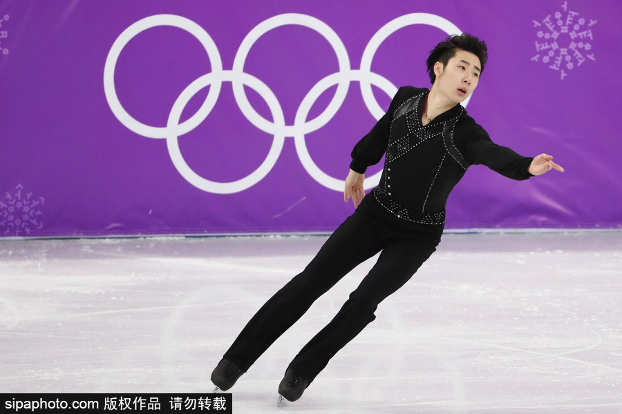 2018平昌冬奧會：花樣滑冰男子短節目 中國選手金博洋亮相
