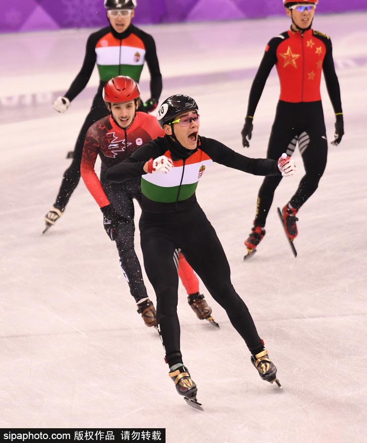 2018平昌冬奧會短道速滑：男子5000米接力A組決賽 中國隊摘銀