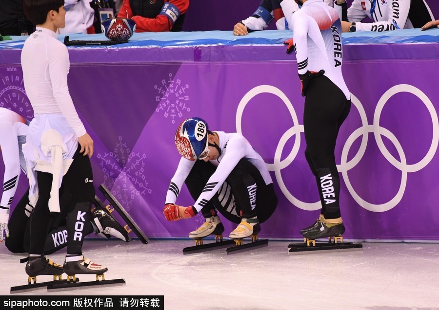 2018平昌冬奧會短道速滑：男子5000米接力A組決賽 中國隊摘銀