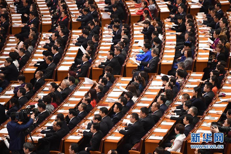 十三屆全國人大一次會議舉行第二次全體會議