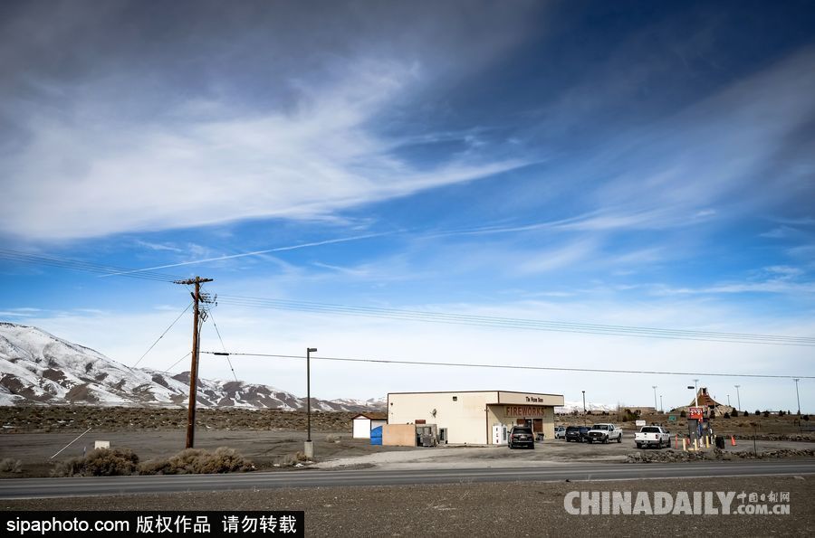 感受美國內華達州冬季風光 人煙稀少一望無垠
