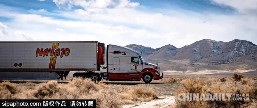 感受美國內華達州冬季風光 人煙稀少一望無垠