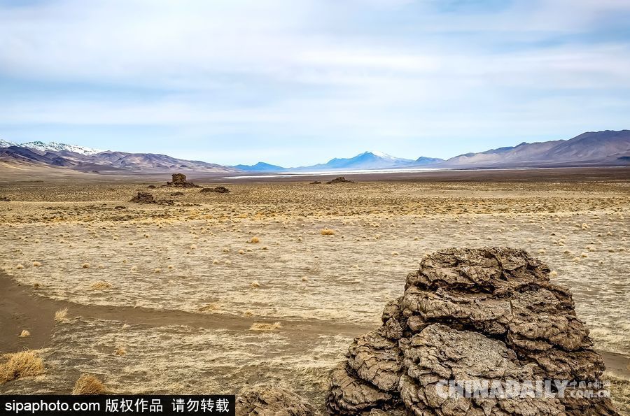 感受美國內華達州冬季風光 人煙稀少一望無垠