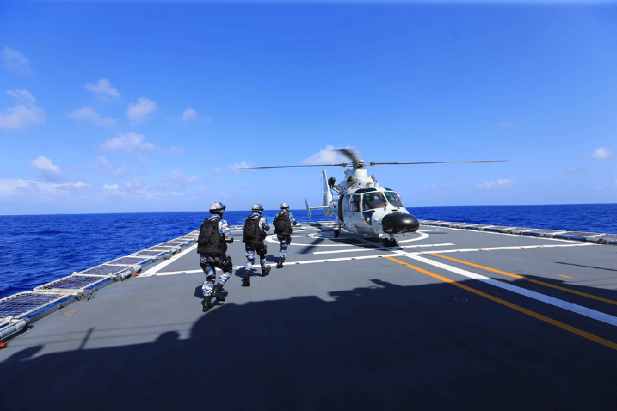 第29批護(hù)航編隊(duì)實(shí)際使用武器訓(xùn)練 精確命中目標(biāo)