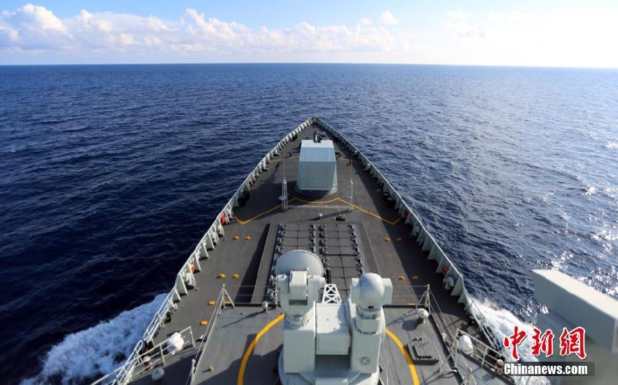 中國海軍173艦艇編隊組織針對性訓練