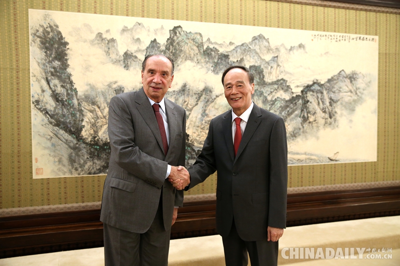 王岐山會(huì)見巴西外長(zhǎng)努內(nèi)斯