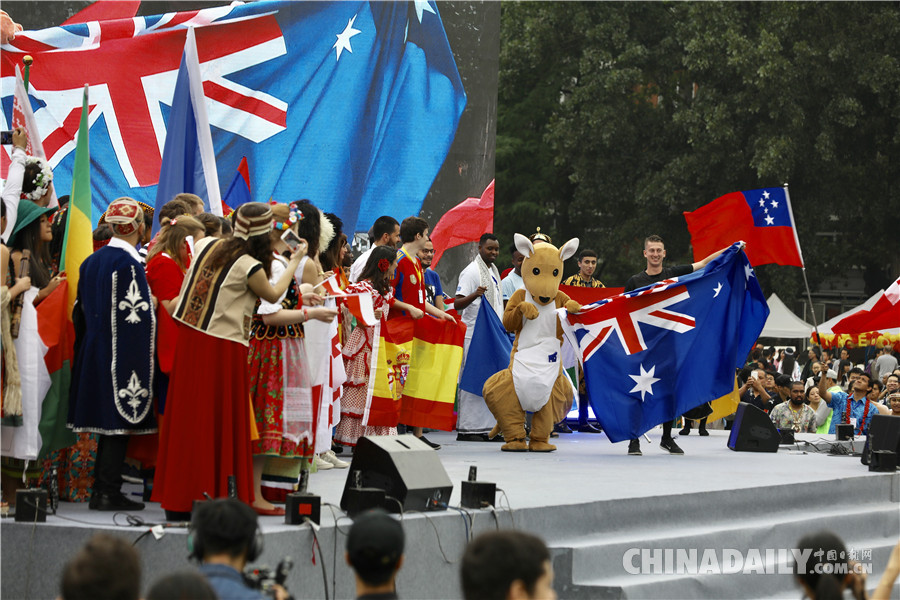 北京語言大學(xué)第十五屆世界文化節(jié)游園會開幕