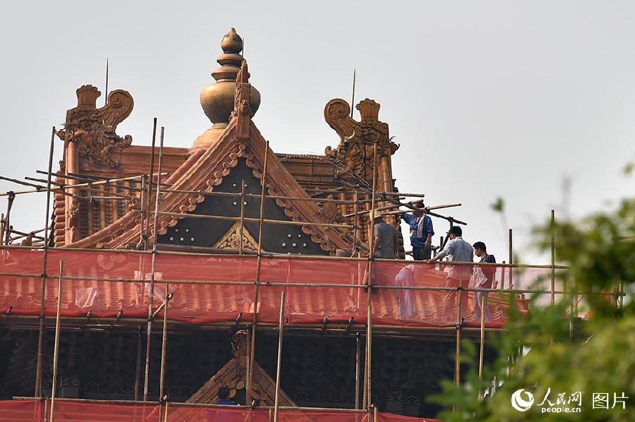 故宮啟動角樓維護保養工程