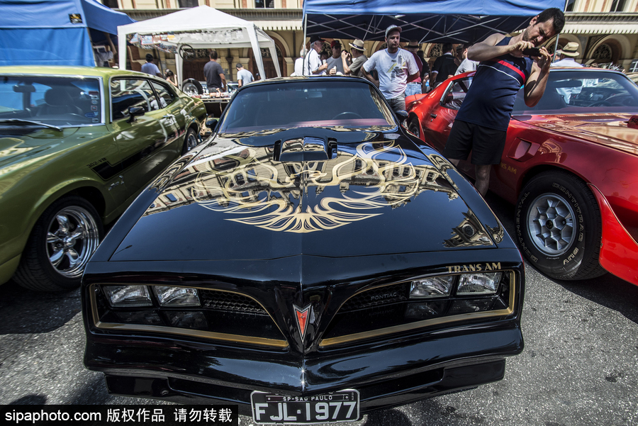 愛車人士大飽眼福！超百輛古董汽車在巴西圣保羅集會展出